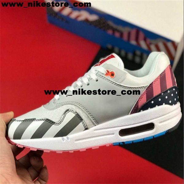 

shoes running air sneakers 87 mens size 12 1 women airmax1 trainers parra runnings us12 scarpe at3057-100 us 12 max zapatillas zapatos eur 4