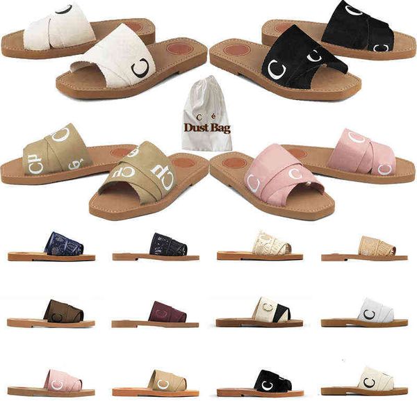 

canvas flat snadals rubber slides slippers womens outdoor shoes women woody mules white black lace lettering fabric