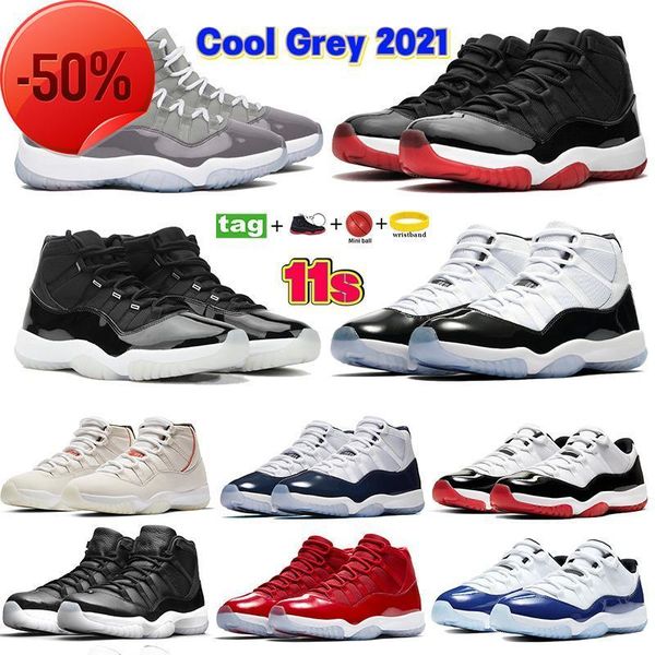 

basketball shoes cool grey 11 11s men bred 25th anniversary jubilee low white concord 45 legend blue citrus gym red platinum tint women, Black