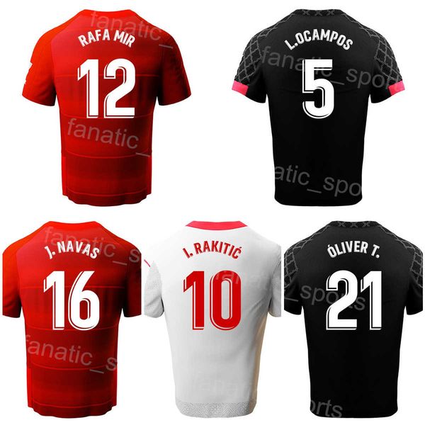 

club 22-23 soccer 10 ivan rakitic jerseys 9 jesus corona 17 erik lamela 5 lucas ocampos 15 youssef en-nesyri 24 papu gomez football shirt ki, Black;yellow