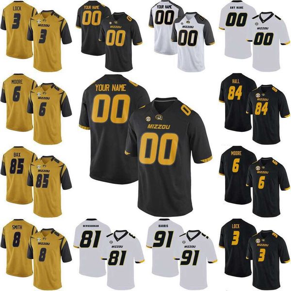 

ncaa mizzou missouri tigers college football jerseys dominic gicinto jersey simi bakare larry rountree iii emanuel hall j'mon moore cus, Black