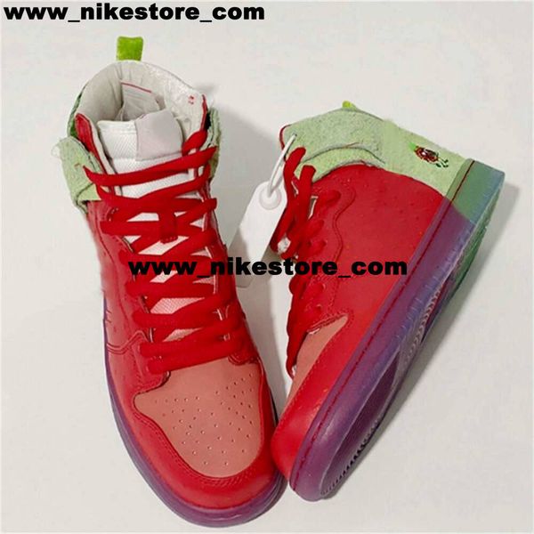 

sneakers size 12 dunksb shoes sb dunks high strawberry cough mens running platform cw7093-600 us12 casual trainers us 12 women eur 46 big si, Black