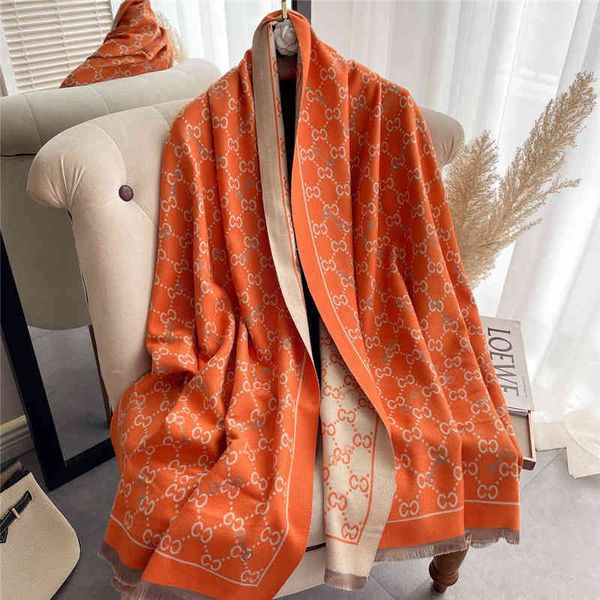 

classic style imitation cashmere new japanese korean sweet scarf medium and long warm women's scarf shawl, Blue;gray