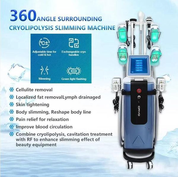 

360 cryolipolysis e slimming machine ultrasonic 40k cavitation lipo laser ing body shape fat ing slim rf lipolaser beauty equipment