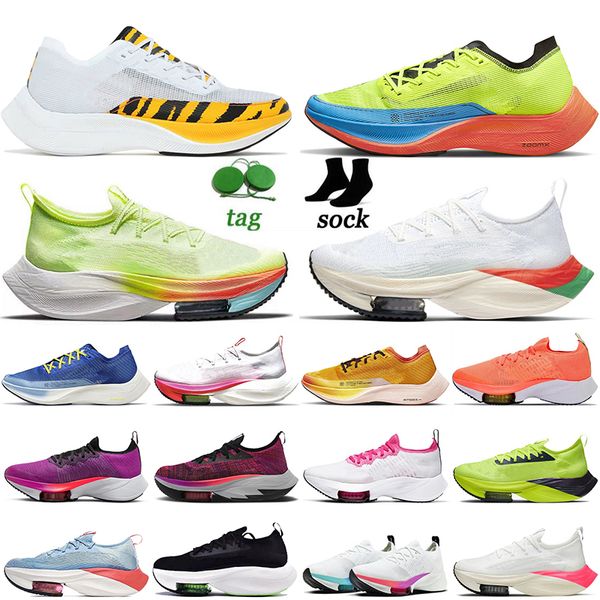 

zoomx tempo next% mens women running shoes fly knit rawdacious og ekiden barely volt sporty red brs tiger hyper royal trainers sports sneake, White;red