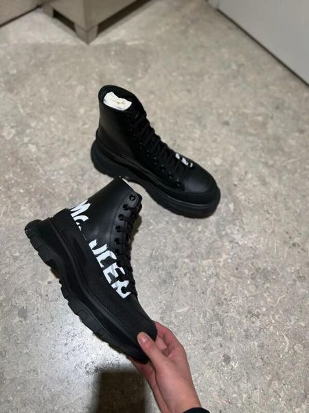

slick designers tread boots womens casual shoes platform ankle boot triple black canvas royal magnolia canvas luxurys mc women 6uu2