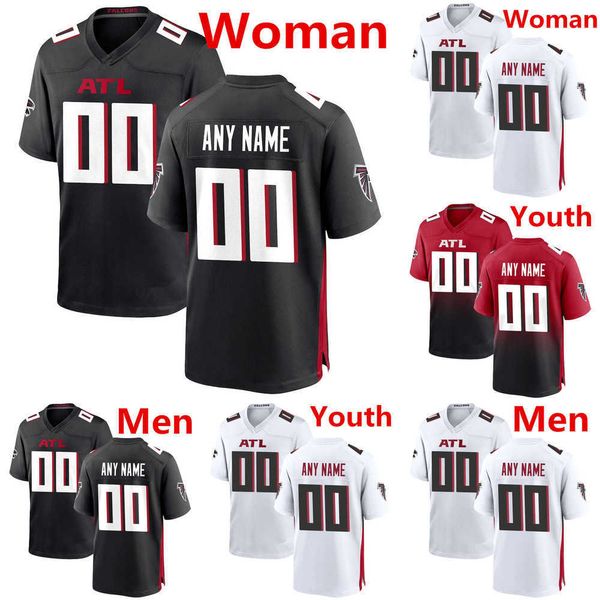 

men jersey women youth atlanta''falcons''8 kyle pitts 5 drake london 1 marcus mariota 18 calvin''ridley footba, Black;red