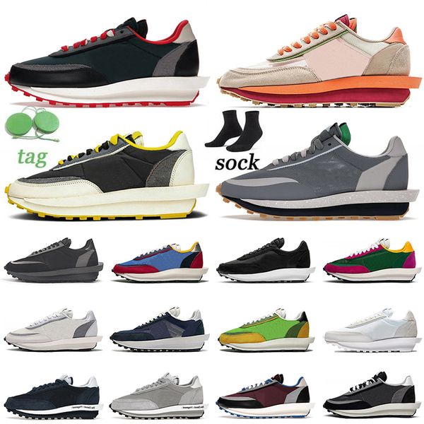 

ldwaffle women men running shoes ld waffle blazer vaporwaffle sail gum nylon white black undercover sesame blue void fragment wolf grey pega