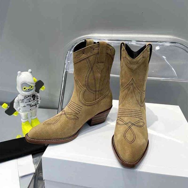 

boots european western cowboy style motorcycle boots women's online red fashion thin and tall thick heel short, Black