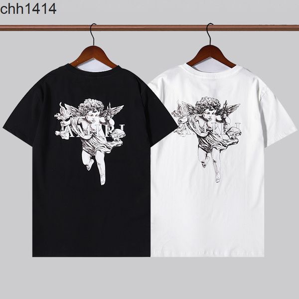 

long term stock autumn winter new cupid's arrow printed lovers' wear cotton large t-shirt men's short sleeve, White;black