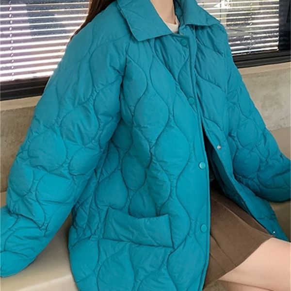 

womens down parkas syiwidii cotton pad y2k jacket fall winter oversized parkas turn down collar coat fleece puffer jacket loose outwear 2209, Black