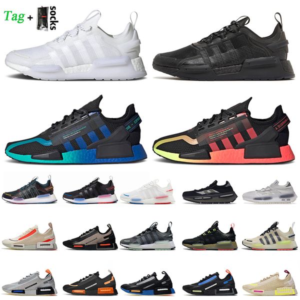 

nmds r1 v2 v3 nmds1 running shoes for women mens triple white dazzle camo aqua black blue orange watermelon pack gradient paris grey metalli