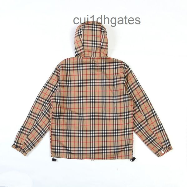 

2022 designer burb coat and jacket price 2022 new plaid shirt hooded, Black;brown