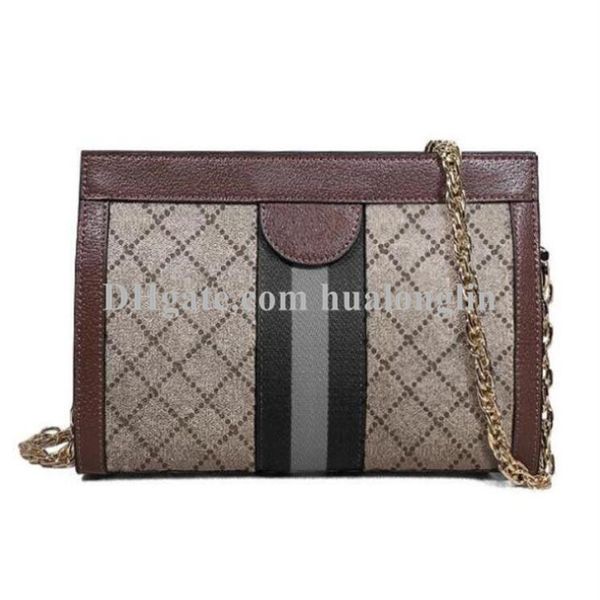

fashion woman bag handbag women luxury designer original box serial number purse clutch letters cross body lady tote238q, Black