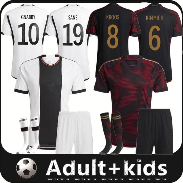 

16-4xl 2022 world cup soccer jerseys germanys hummels kroos werner muller havertz football shirt gotze sanea khedira reus gnabry german, Black;yellow