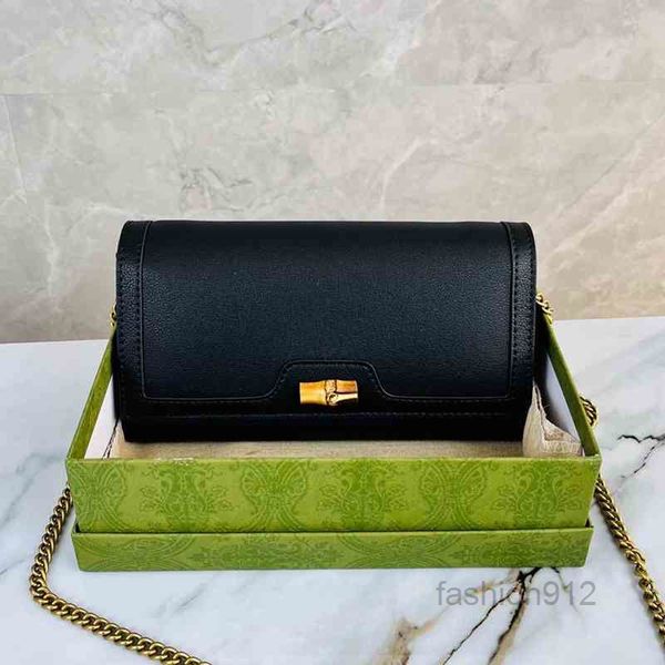 

evening bags luxury clutch bamboo lock women shoulder bags classic handbag leather designer crossbody wallet female purses 220408multi poch