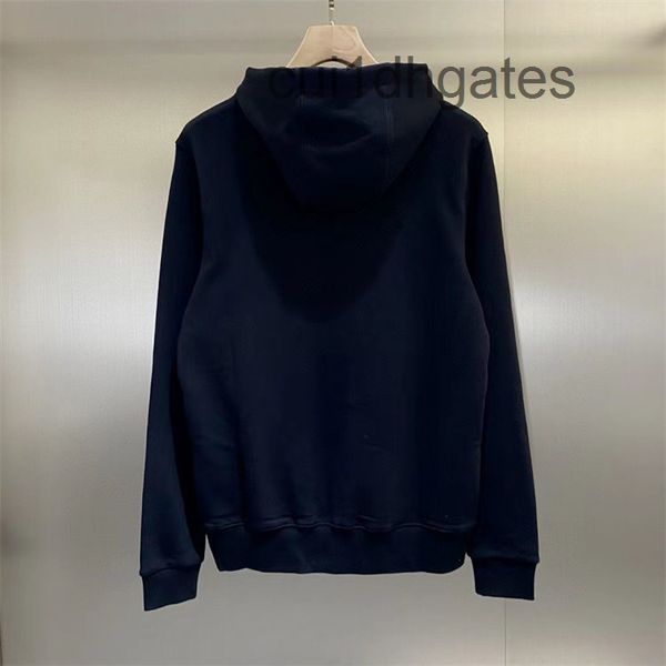 

2022 designer burb hoodies online store autumn winter 2022 new chest logo drawstring letter sticker printed co m07t, Black