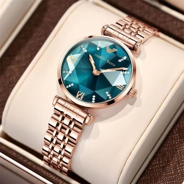 

wristwatches swiss brand poedagar women luxury green jewel quartz watch waterproof stainless steel fashion crystal ladies watches bracelet 2, Slivery;brown