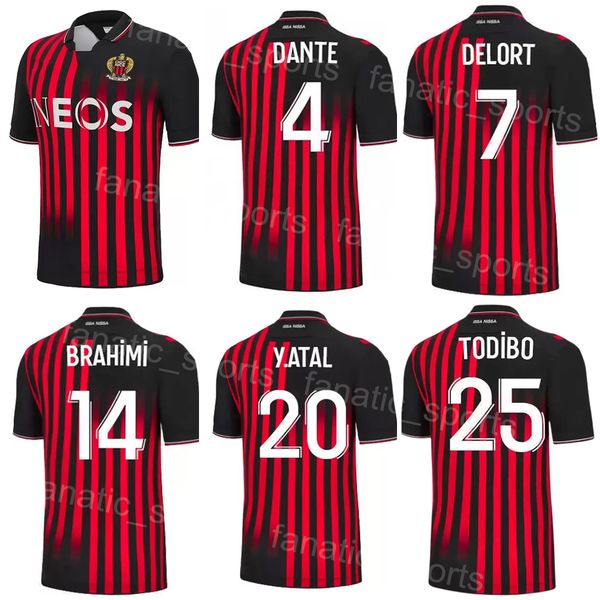 

club 22-23 ogc nice gouiri soccer jersey bard stengs lemina rosario schmeichel delort ramsey dante todibo thuram lotomba football shirt kits, Black;yellow