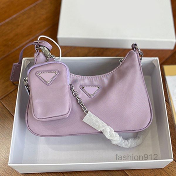 

women crossbody bags nylon handbag women chain shoulder bags purse triangle sequins wallets removable emb