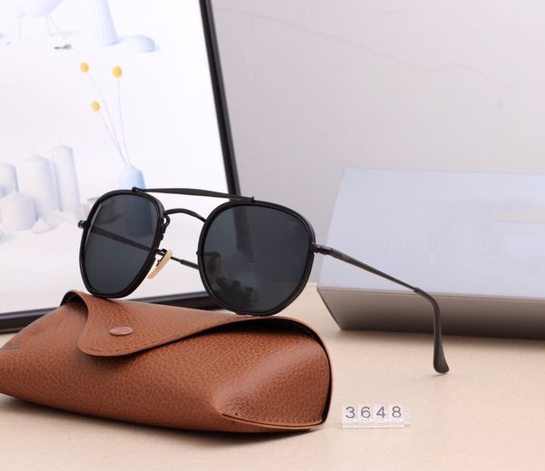 

sunglasses tempered glass lens 5 colors available model 3648 men women same travel vacation, White;black