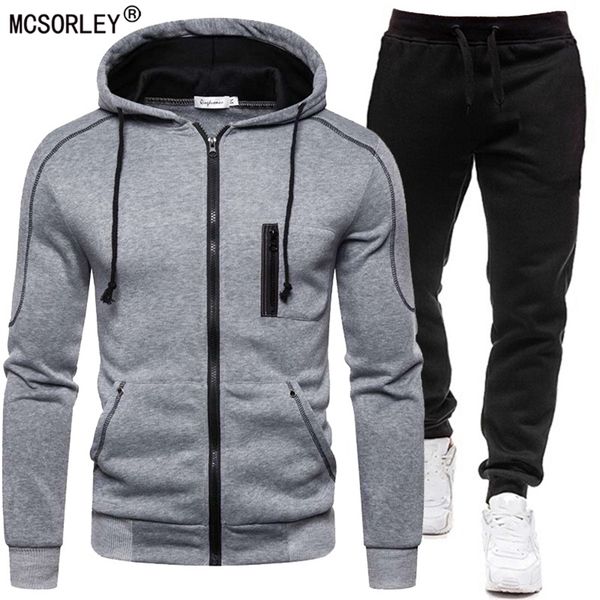 

men's tracksuits tracksuit men fashion hoodies solid suits sweatshirts drawstring sweatpants loose leisure sportswear sets winter 22091, Gray