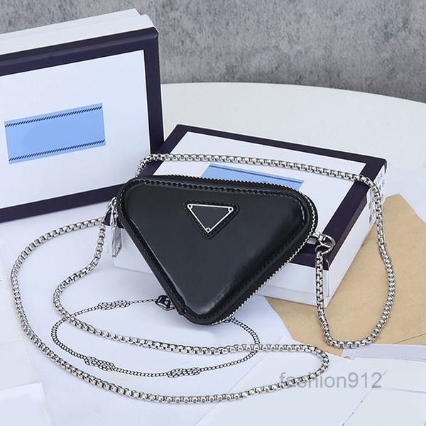 

613sevening bags evening bags mini chain triangle bag fashion coin purse crossbody shoulder bags clutch bags women handbag wallets pendant g
