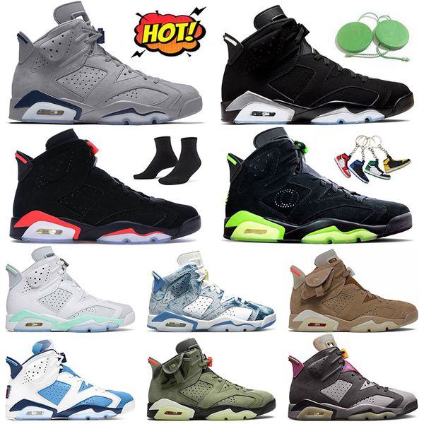 

jumpman 6 designer shoes big size us 13 marquette j6 georgetown washed denim british khaki sports 6s mint foam metallic silver men women tra