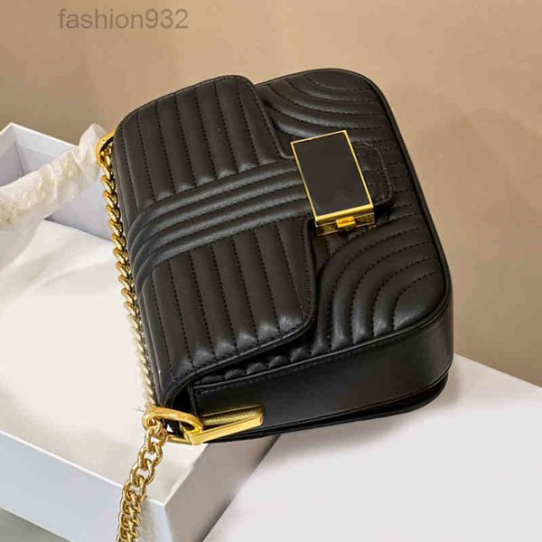

620s ening bags striped shoulder bags women chain square handbag designer clutch crossbody bag female purses 220510