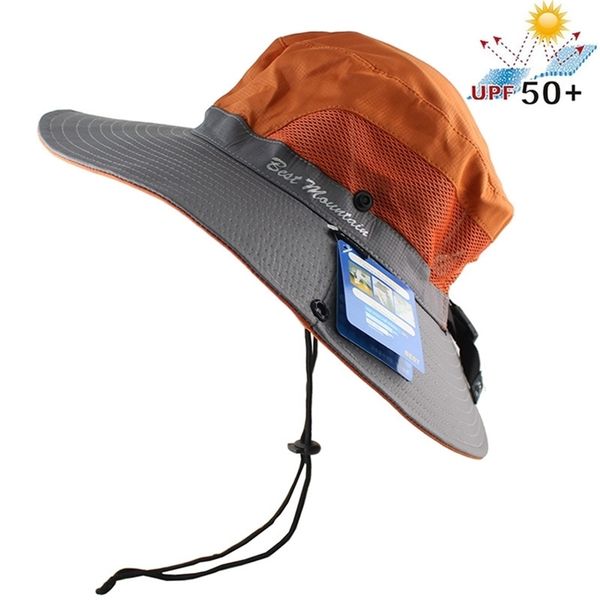 

outdoor hats fisherman upf 50 sun bucket summer men women fishing boonie uv protection long large wide brim bob hiking 220912, Black;white