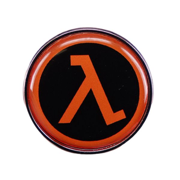 

other fashion accessories new game half life lamba logo brooch pins metal badges enamel lapel pin brooches jackets jeans fashion jewelry acc, Silver