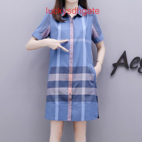 

2022ss designer burb casual dresses online sale casual dress new 2022 british style meat covering fashion simp, Black;gray