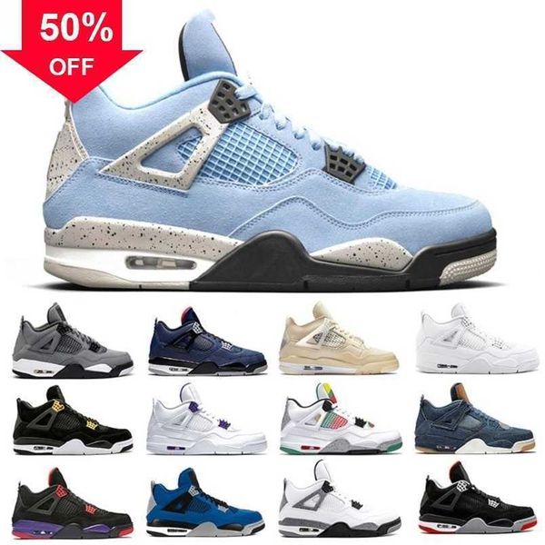 

boots sell well university blue jumpman 4 mens boots shoes metallic travis scotts olive sail bred royalty 4s men trainers sports sneakers, Black
