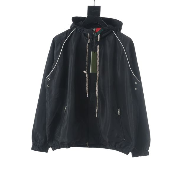 

men's plus size outerwear coats jacket water resistant quick dry thin skin windbreaker hooded sun proof jackets reflective casual 7w9e3, Black;brown