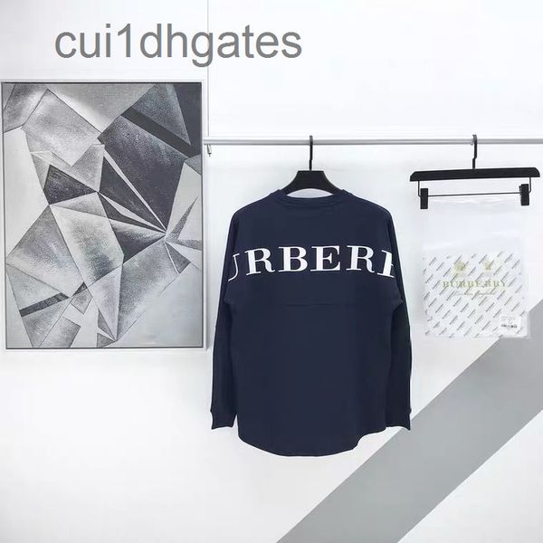 

2022 brand burb hoodies price chaopai 2022 early autumn new back large letter printed long sleeve sweater for, Black