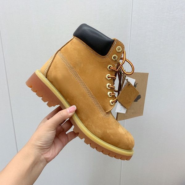 

winter woman boots designer fashion men womens leather shoe ox tendon outsole frosted anti slip wear resistant platform athleisure yellow r2, Black