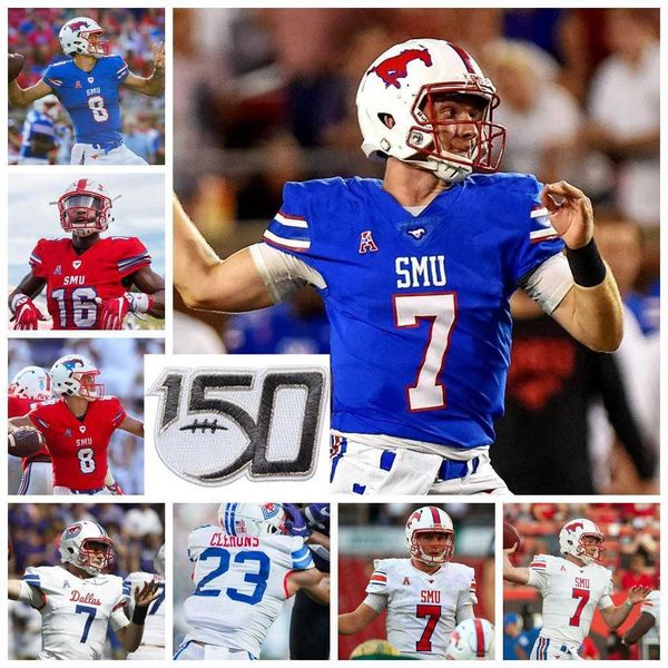 

ncaa smu mustangs college football jerseys patrick nelson jersey delontae scott demerick gary turner coxe ryan becker jerseys custom stitche, Black