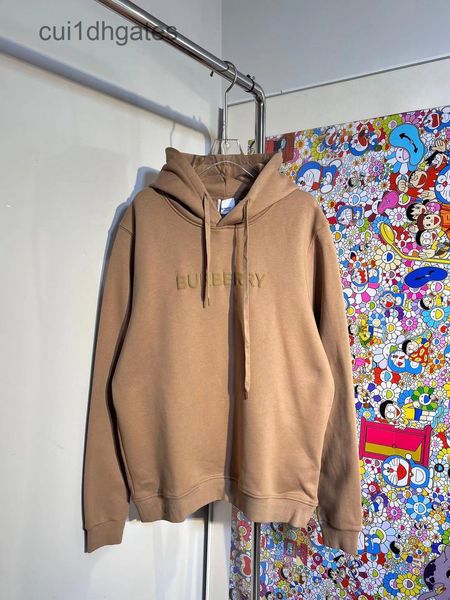 

2022 brand burb hoodies price ceiling level chaopai 2022 autumn and winter new products embossed letter fleece, Black