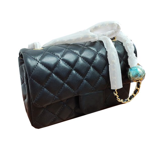 

classi mini flap crush ball rectangle bags france womens lambskin genuine leather balck gold metal hardware crossbody shoulder handbags outd