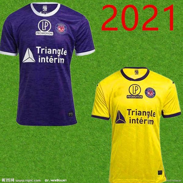 

20 21men fc toulouse soccer jerseys home away third 2020 sangare diakite kone gradel said sylla jersey football shirts, Black