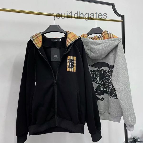 

2022 luxury brand burb hoodies outlet sle in spring utumn the new trend hooded jcket is specil suit for men's, Black;brown