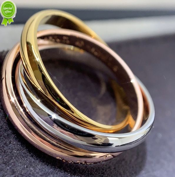 

designer ladies earrings trinity seri tricolor 18k gold plated vintage reproductions retro fashion advnced diamants exquisite gift, Silver