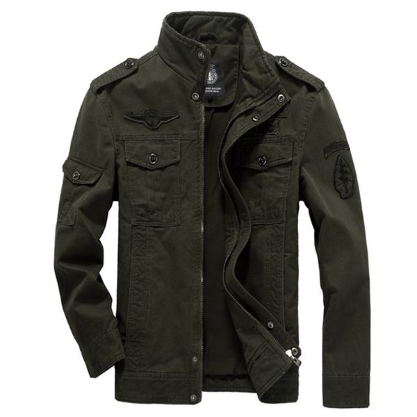 

men's jackets cotton military jacket men autumn soldier ma 1 style army male brand slothing mens bomber plus size m 6xl 220830, Black;brown