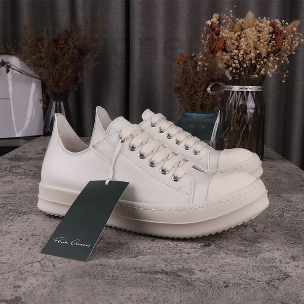 

sandals designer ro breathable milk fragrance couple thick bottom summer versatile low male main line white leather casual spring and autumn, Black
