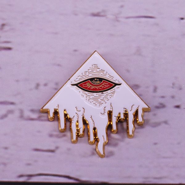 

other fashion accessories eye of decadence pin picasso style perspective eye brooch, Silver