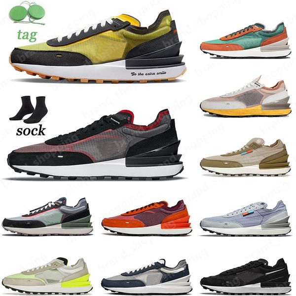 

with socks waffle one women mens running shoes black white go the extra smile premium toasty olive green bred rattan phantom hyper royal tra, White;red
