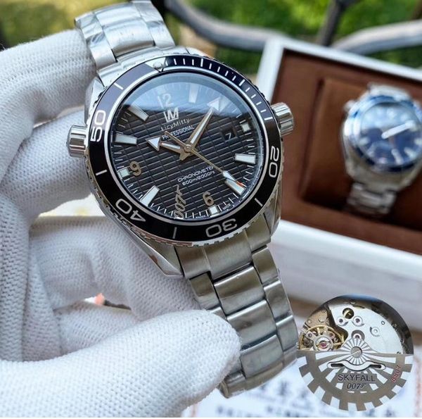 

316L Men's Automatic Mechanical Watch Diver Sky 007 Limited Edition Stainless Steel Matte Red Black Blue Bezel Wristwatches top quality luxury watch accessories