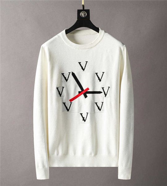 

2022 designer men women sweater knitted sweaters long-sleeved cardigan hoodies fashion letter print casual jacket crew neck knitwear, White;black