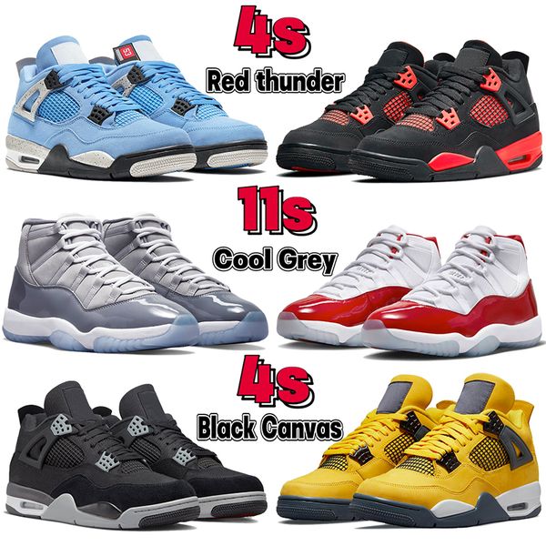

2022 boots basketball shoes 4 4s red thunder university blue a ma maniere sample midnight navy 11 11s cool grey cherry black canvas cat