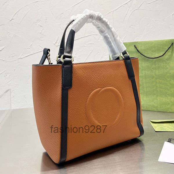 

totes bag genuine leather handbags shopping shoulder women hand bags soho handbag purse large size plain fashion letters adjustable straps 2